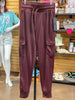 Mono B Burgandy Cargo pant