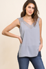 Sleeveless V-Neck Floral Lace Cami Top