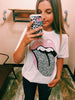 Leopard Rolling Stones Tee